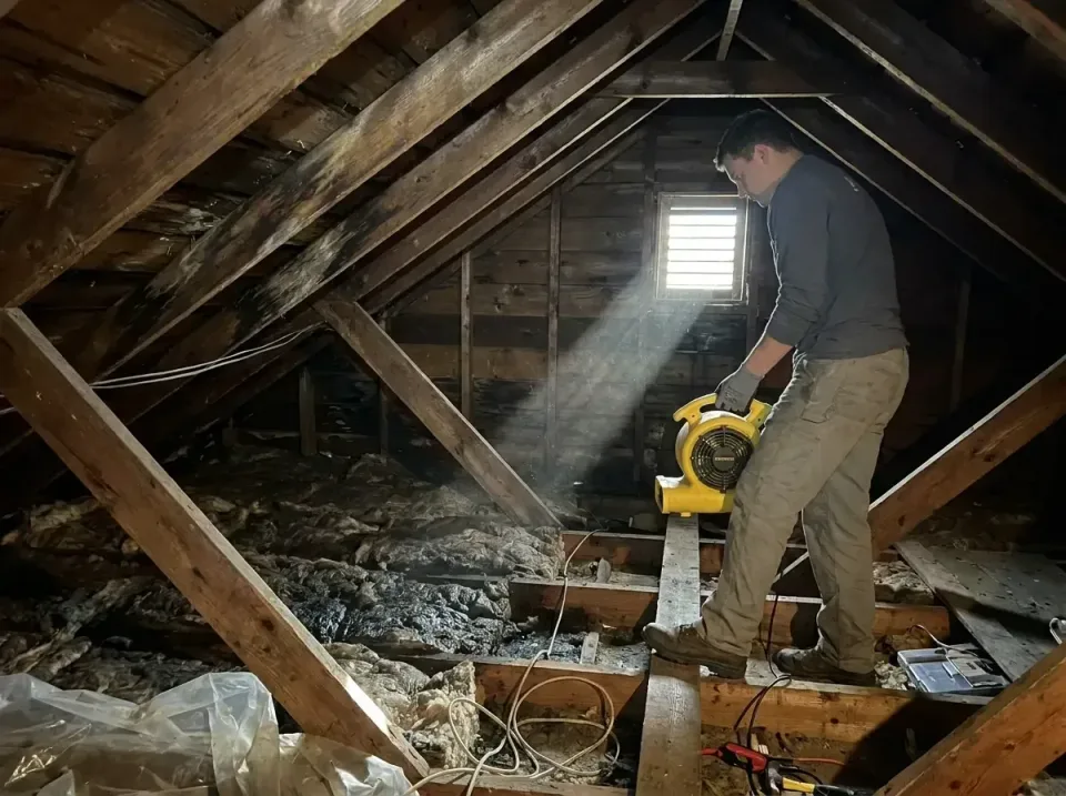 attic-water-damage-drying-proc-007 — frequently asked questions, Emergency Water Extraction & 24/7 Flood Response in Southpo…
